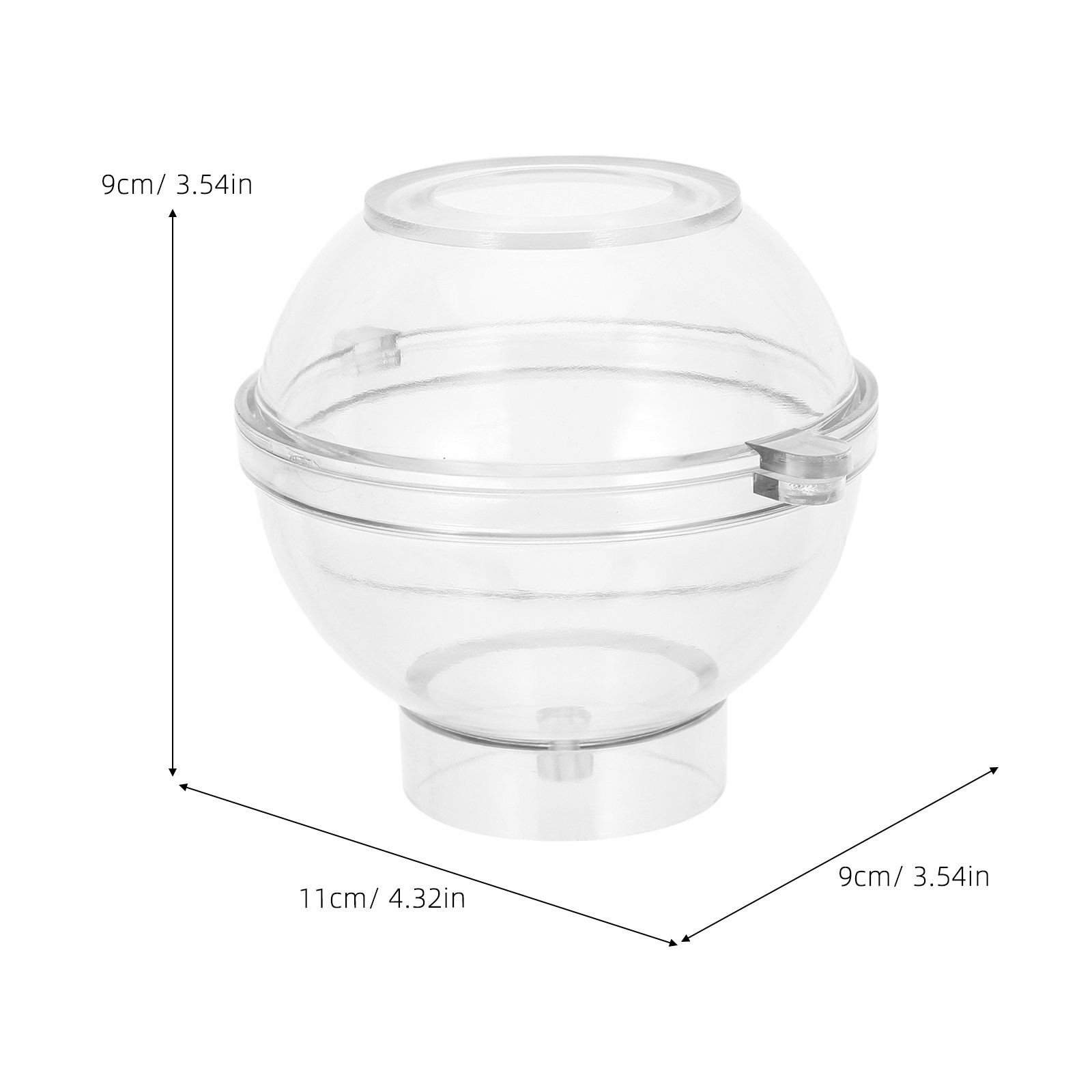Sphere Mold Acrylic 8Cm Clear  - đánh giá và giá Bath Bomb Mold