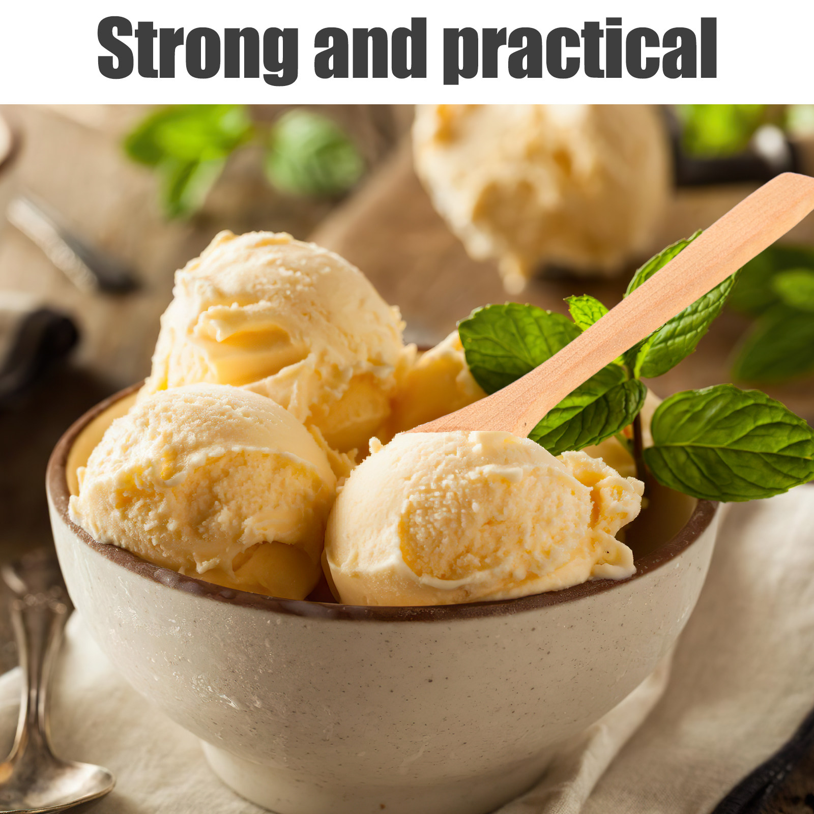 10Pcs Ice Cream Spoon Wooden M - đánh giá và giá Sugar Scrub Coffee