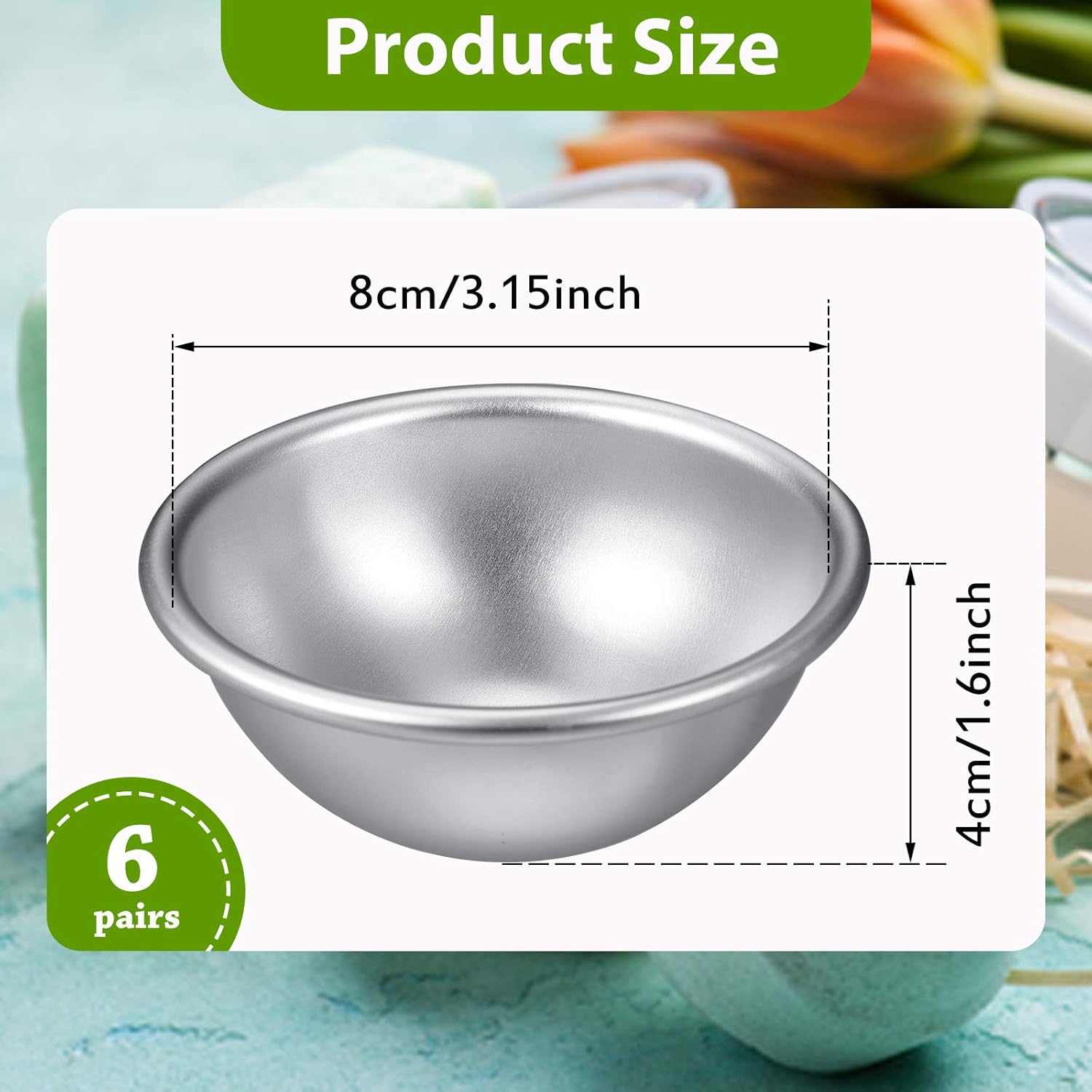 200p Extra Large 8cm Diameter  - đánh giá và giá Bath Bomb Mold
