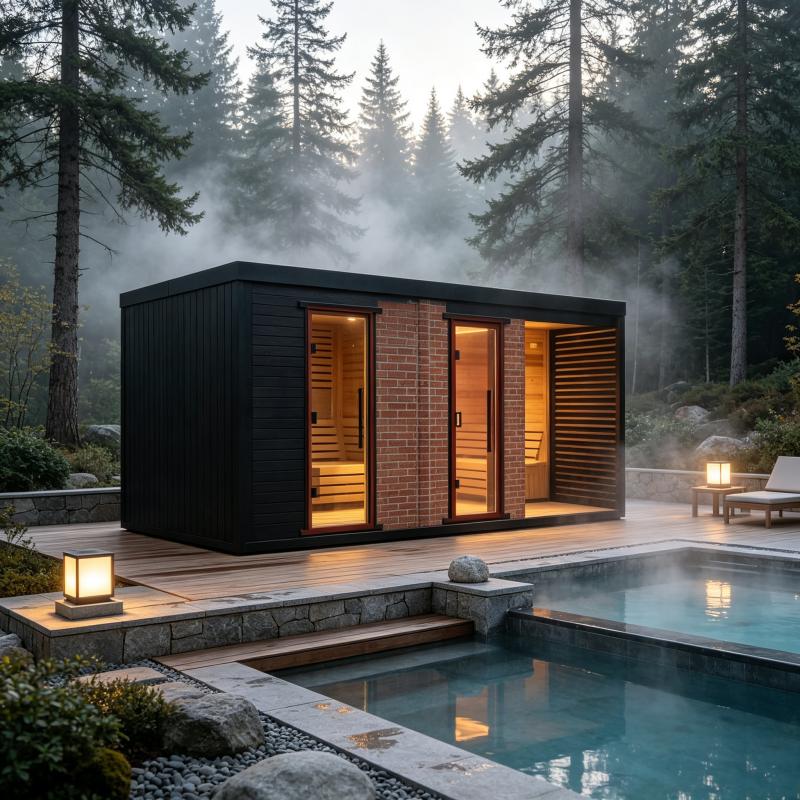Customized Outdoor Sauna House - đánh giá và giá Spa Wellness In
