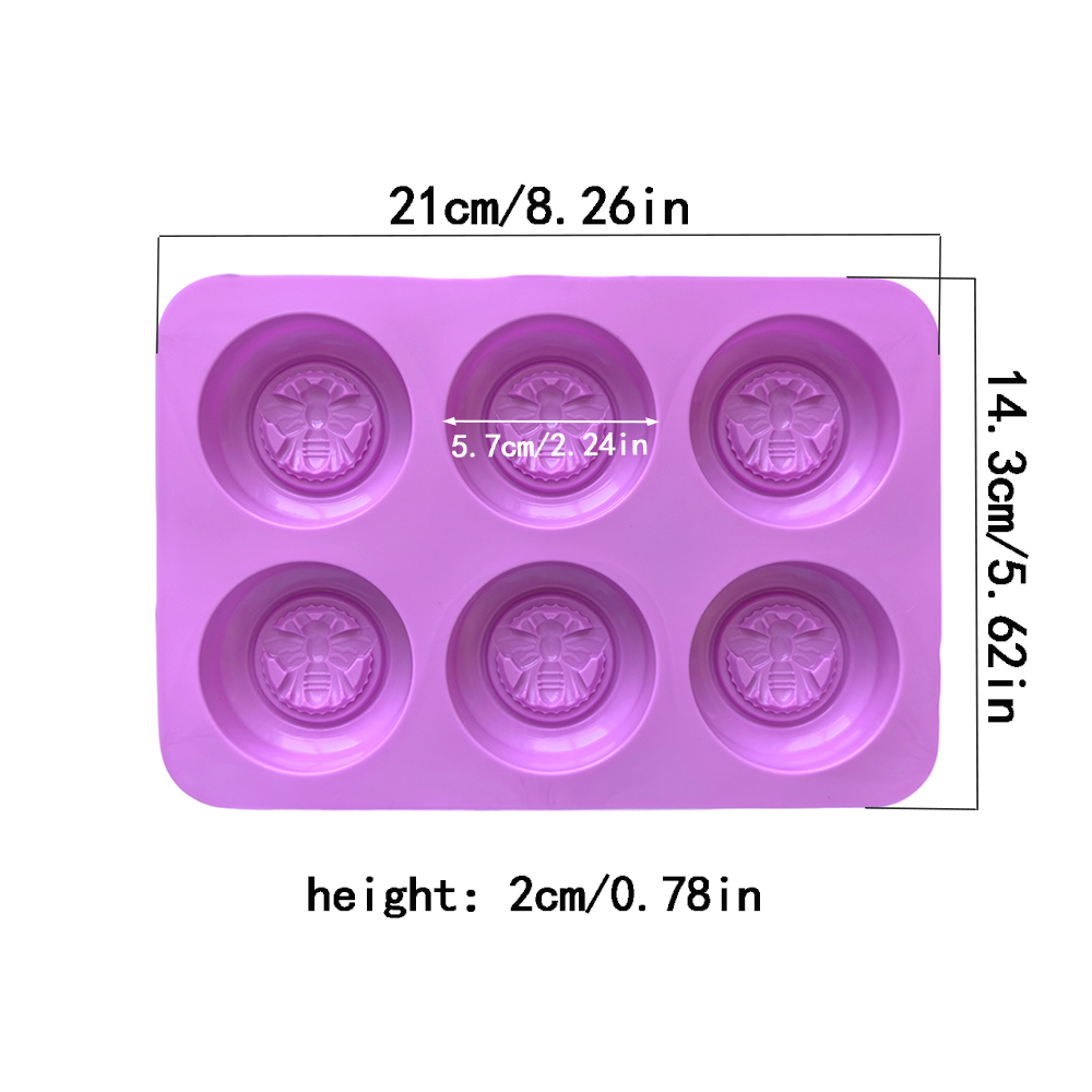 1pc Silicone Soap Mold, 3D 6-c - đánh giá và giá Bath Bomb Mold