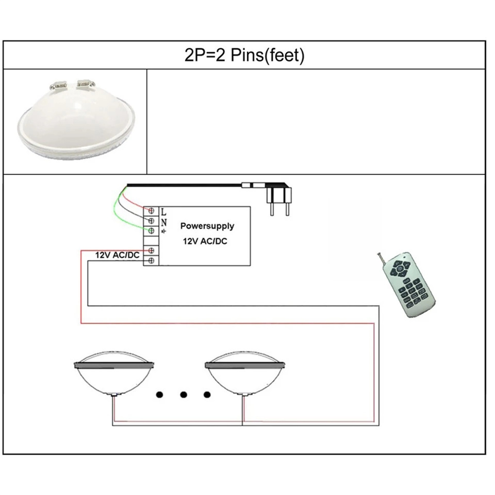 18W RGB LED Underwater Lights  - đánh giá và giá Xy Spa & Wellness Photos