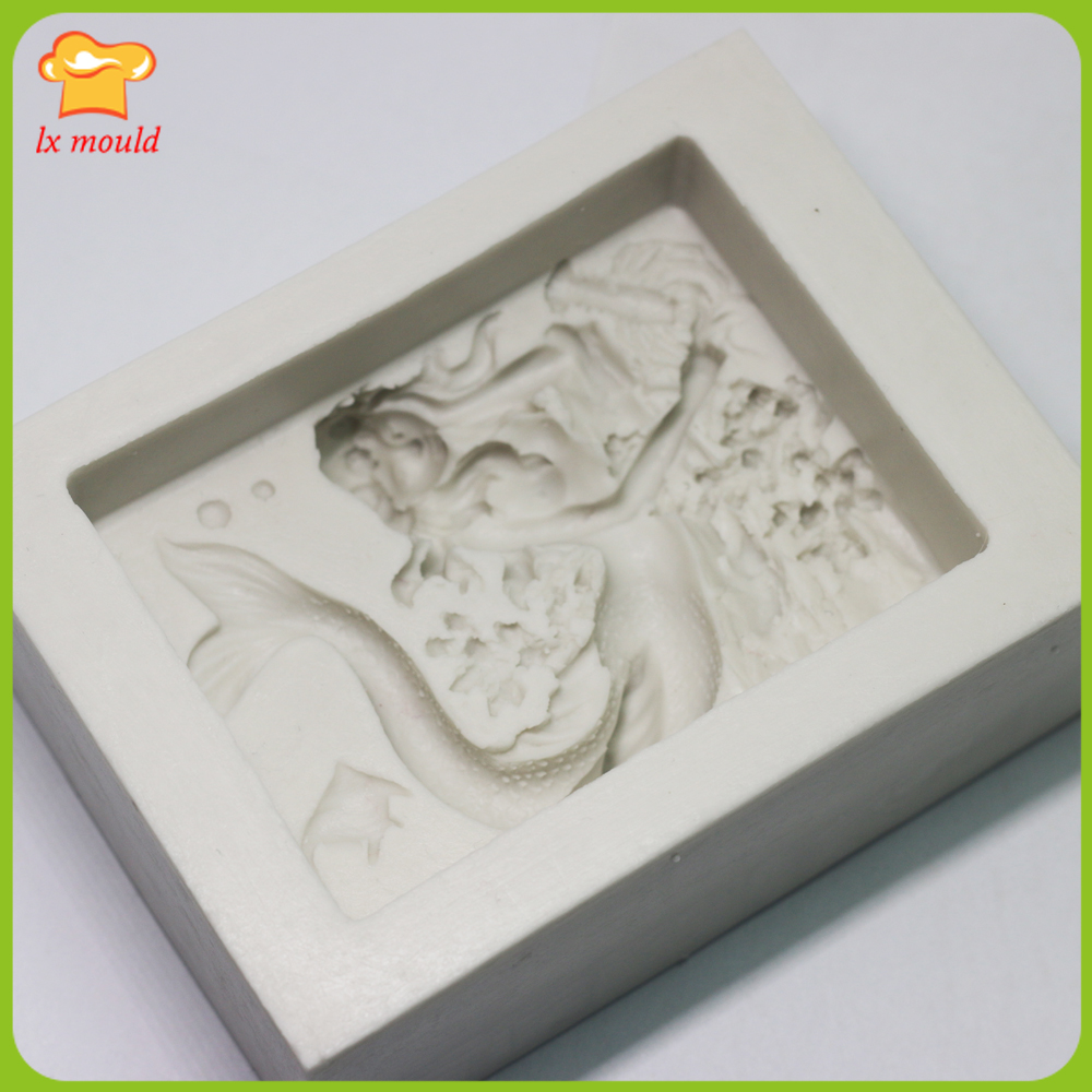 2D Mermaid Soap Silicone Molds - đánh giá và giá Bath Bomb Mold