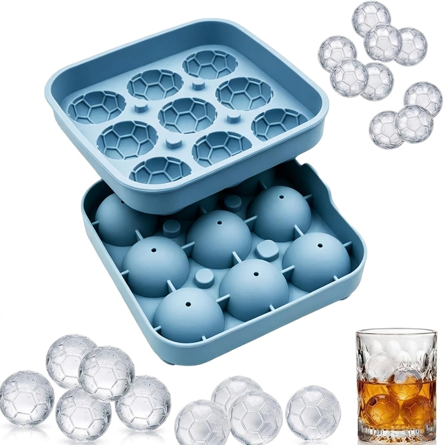Soccer Ball Ice Cube Molds,9/4 - đánh giá và giá Bath Bomb Mold