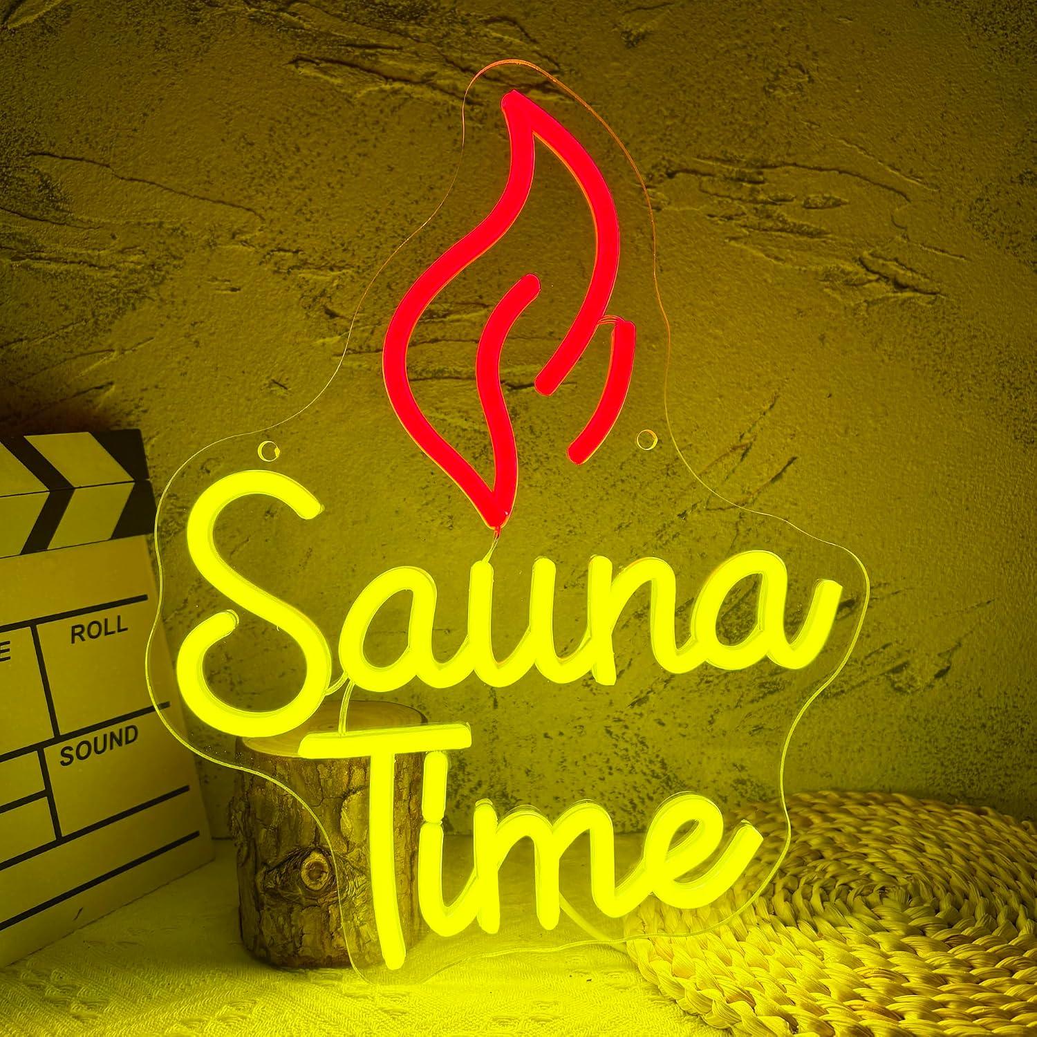 Sauna Time Neon Sign USB Dimma - đánh giá và giá Spa Wellness In
