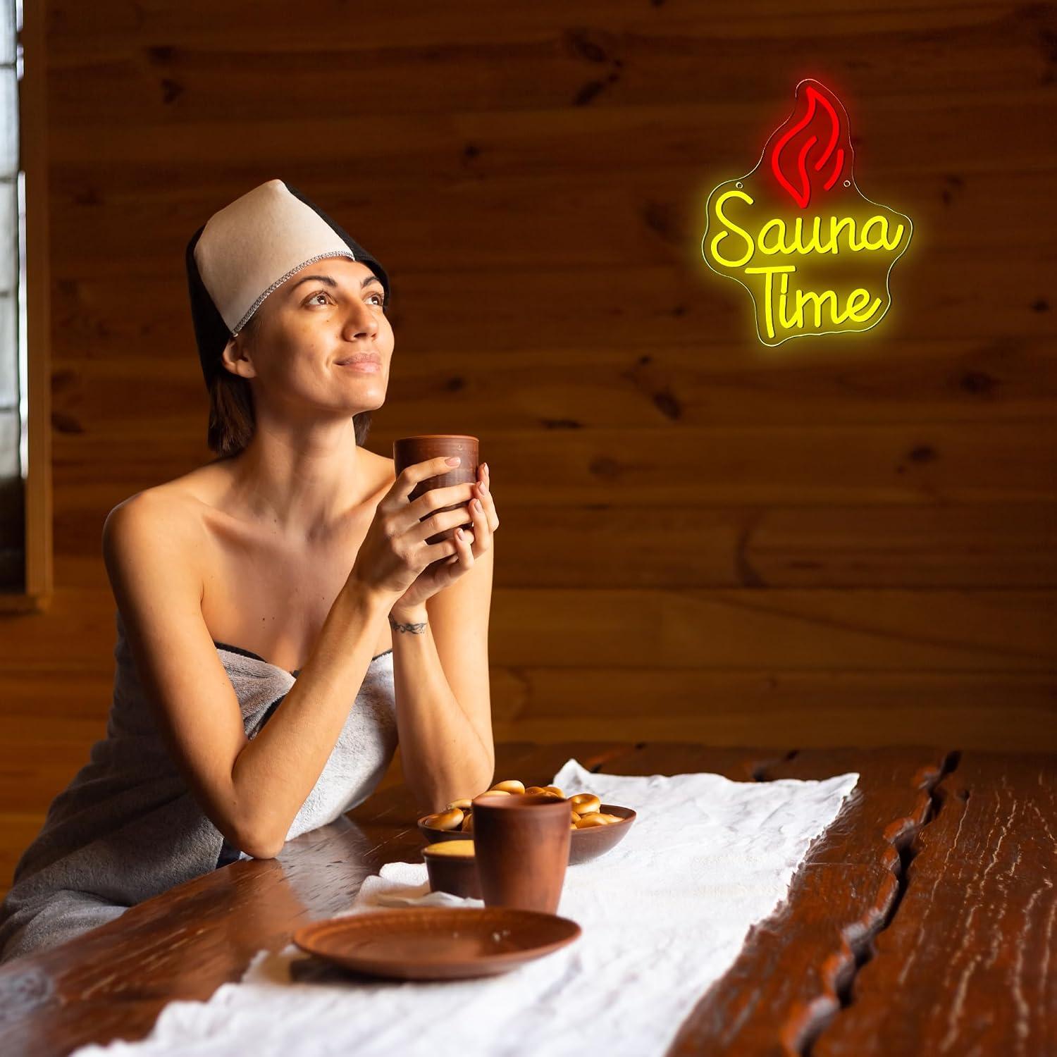 Sauna Time Neon Sign USB Dimma - đánh giá và giá Spa Wellness In