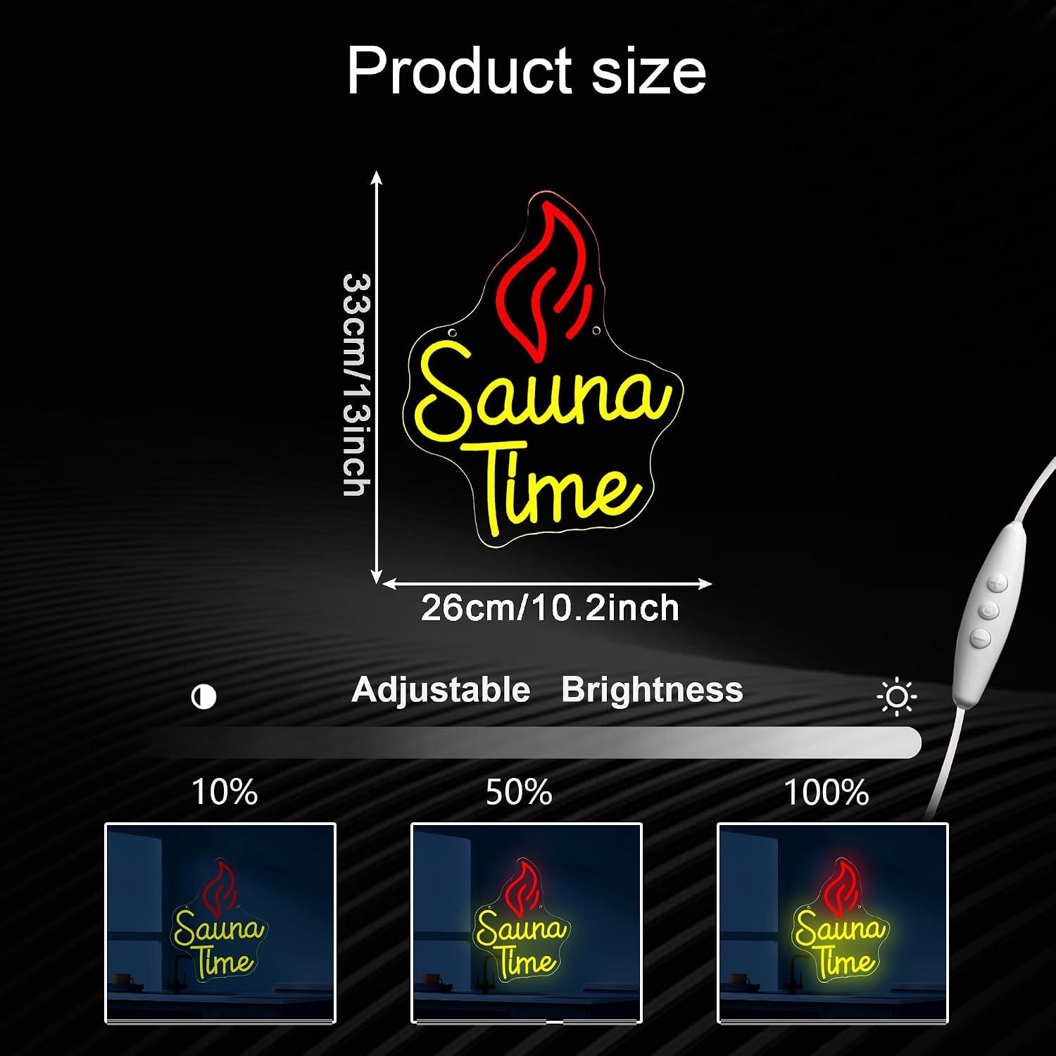Sauna Time Neon Sign USB Dimma - đánh giá và giá Spa Wellness In