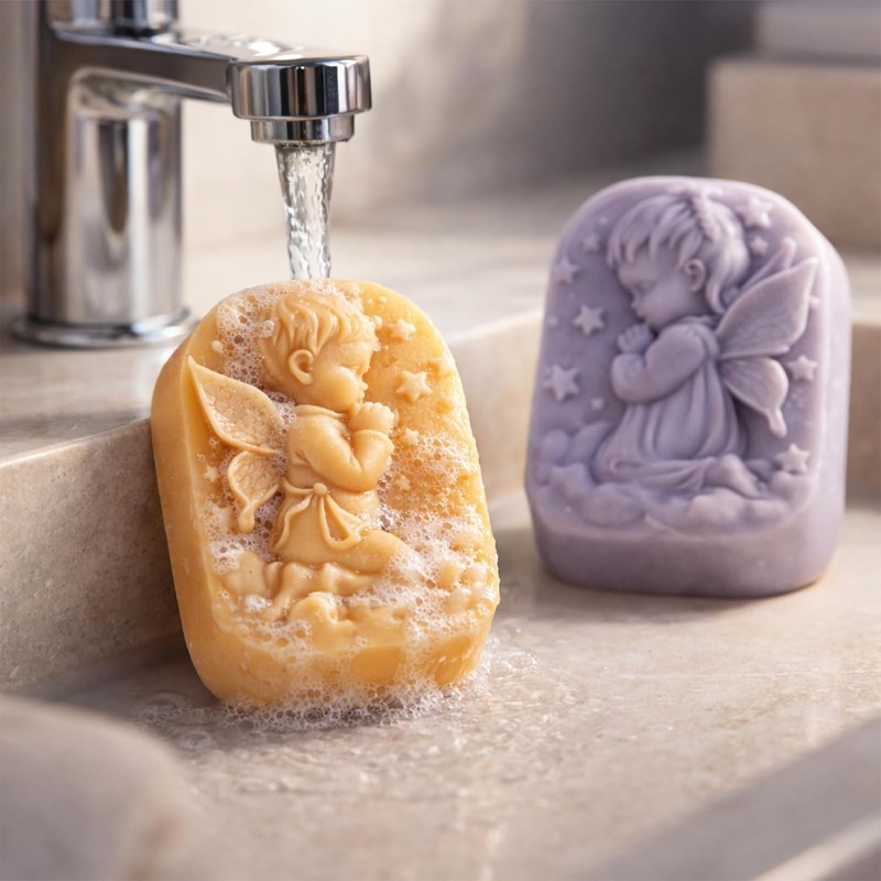 Angel Silicone Mold For Soap M - đánh giá và giá Bath Bomb Mold